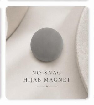 Hijab Magnet - Matte Grey Hijab Magnet - Matte Grey