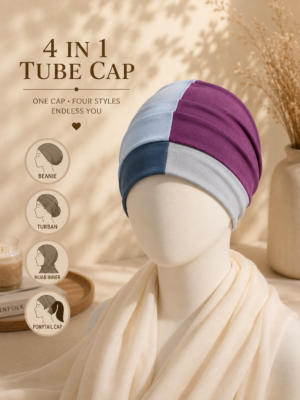 Modefa 4in1 Tube cap - Purple | D.Grey | Nude  | Mauve Pink
