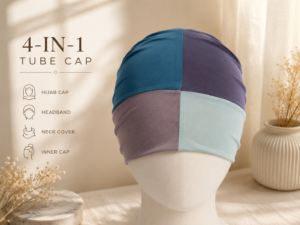 Modefa 4in1 Tube cap - 
Teal | Onion |Sea blue | Mauve Purple