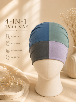 Modefa 4in1 Tube cap - Dark Grey | Pink | Pista Green | Coffee Brown