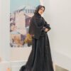 Black Organza Abaya